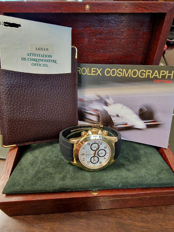 Cosmograph Daytona 16518 Yellow Gold Never Polished