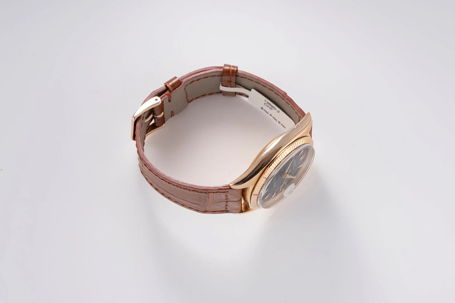 Black Dial Datejust Ref. 6605 in 18k Rose Gold