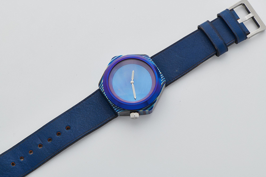 'Timascus' Hexagonal Damascus Steel Watch