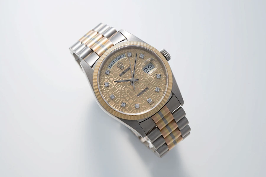 Day-Date Ref. 18239B 'Tridor' in 18k Rose, Yellow, and White Gold