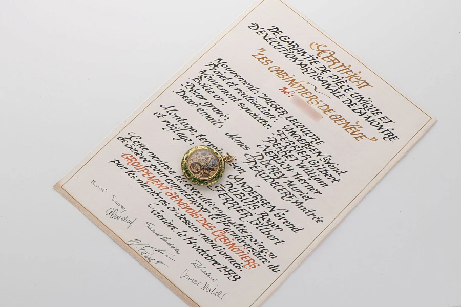 Historically Important Piece Unique Skeletonized Les Cabinotiers de Genève