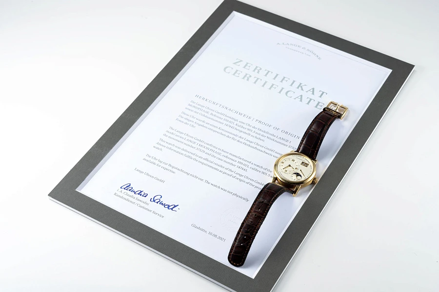 Lange One Moonphase Ref. 109.032 in 18k Yellow Gold