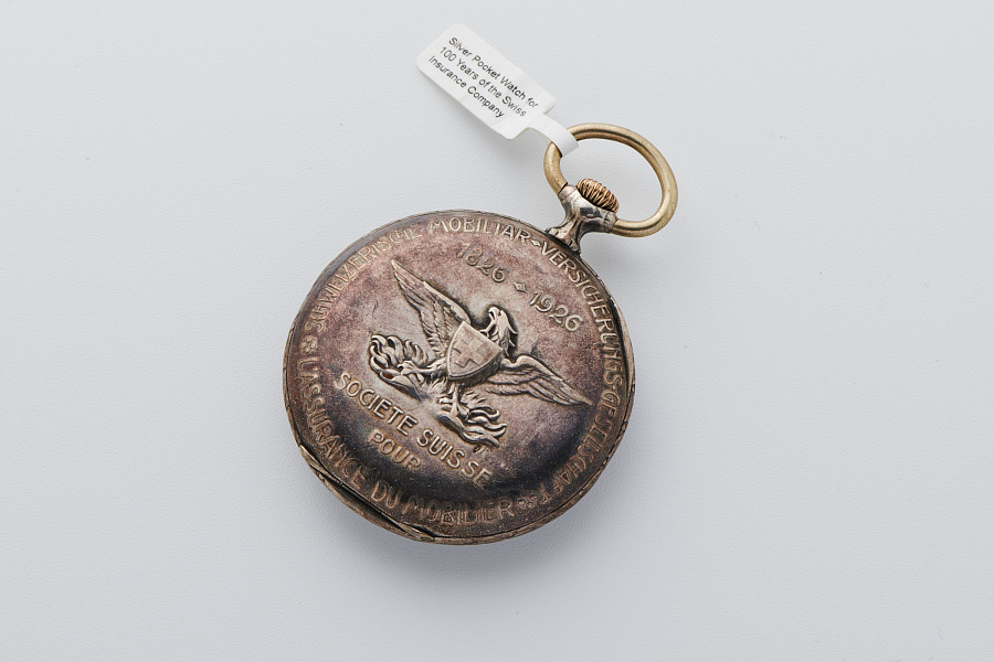 Silver Pocket Watch for 100 Years of the Swiss Insurance Company