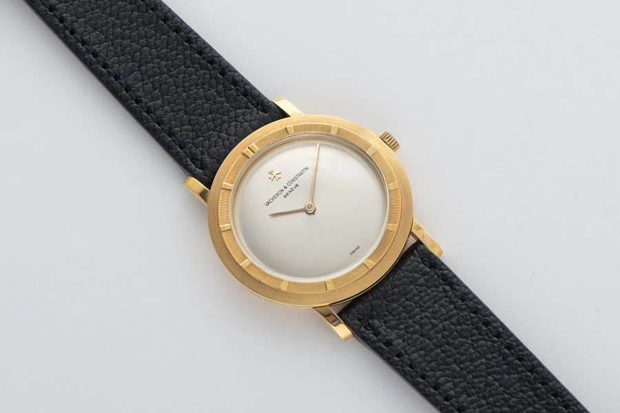 Stepped Bezel Dress Watch Ref. 6595 in 18k Yellow Gold