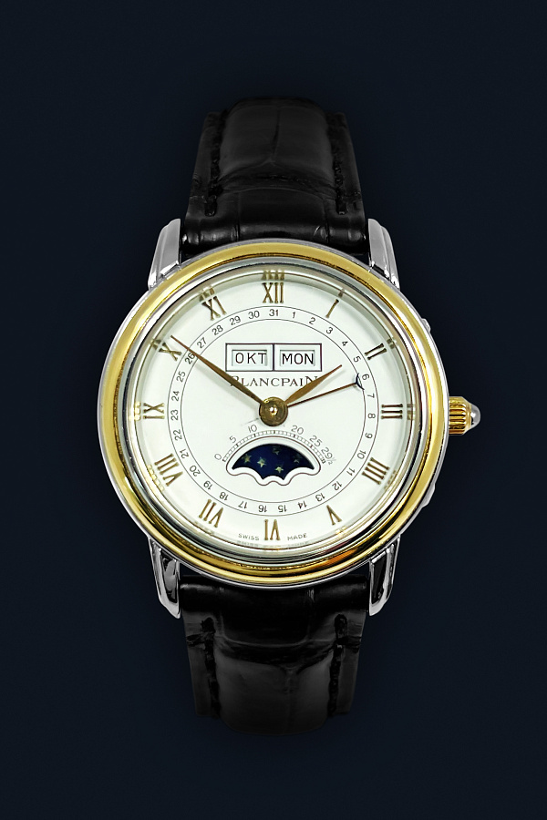 Quantième Complet Phase de Lune Ladies Steel & Gold