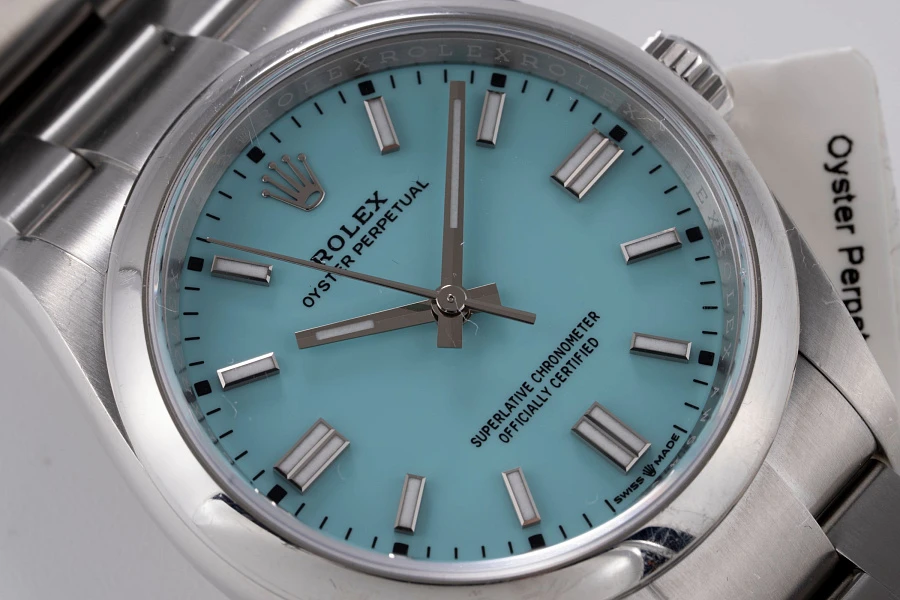 Oyster Perpetual 'Tiffany' Dial Ref. 126000 in Stainless Steel