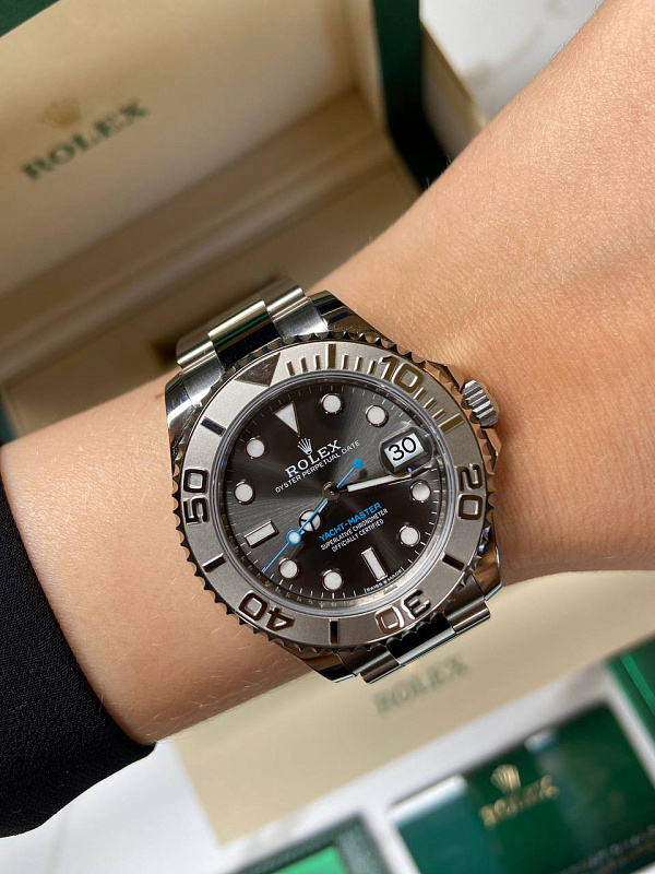 Yacht-Master 37 Rolesium Dark Rhodium Dial