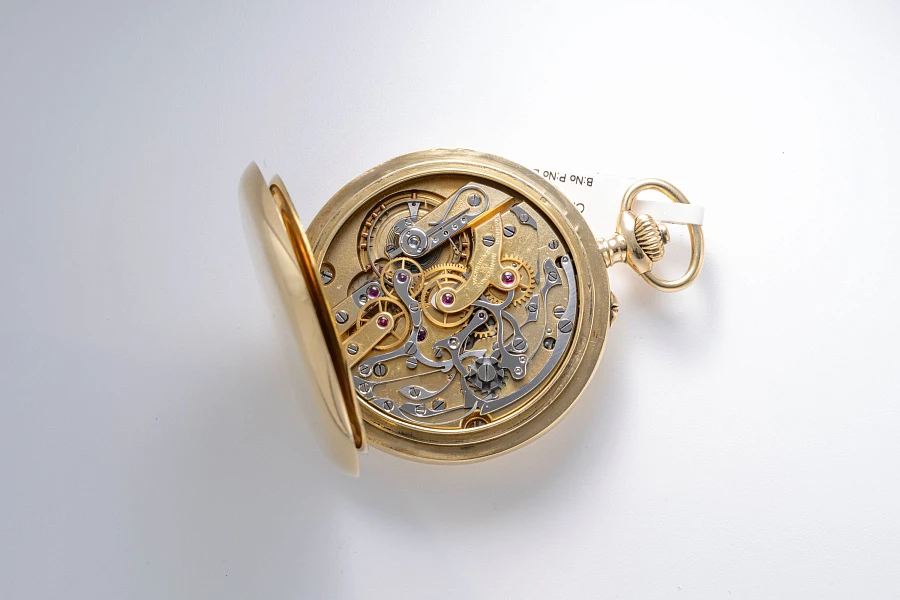 Chronograph Pocket Watch in 18k Yellow Gold