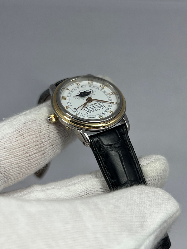 Quantième Complet Phase de Lune Ladies Steel & Gold