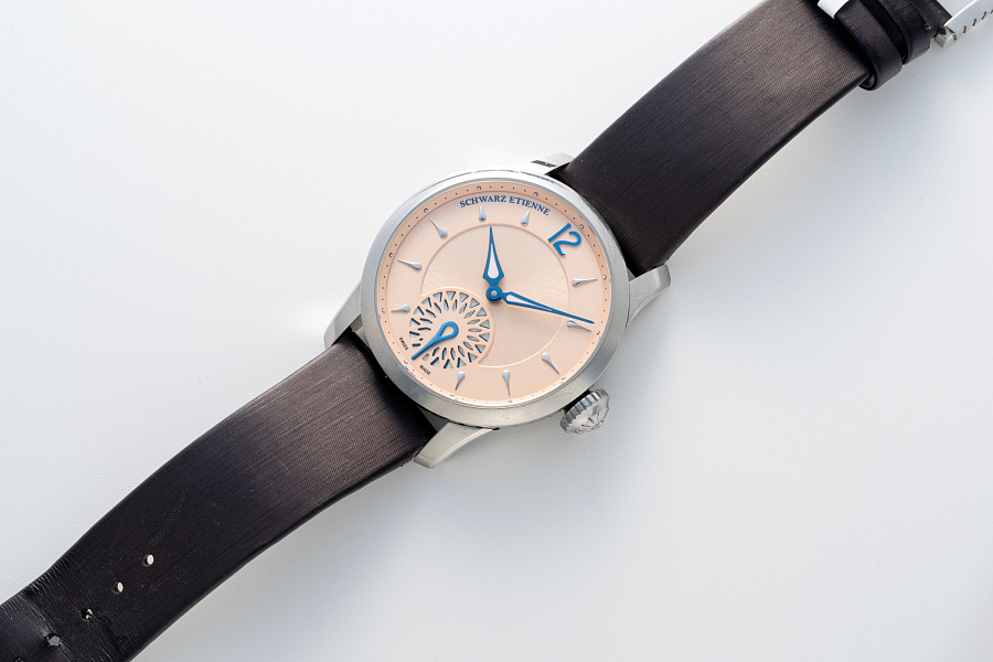 Salmon Dial Watch in Stainless Steel