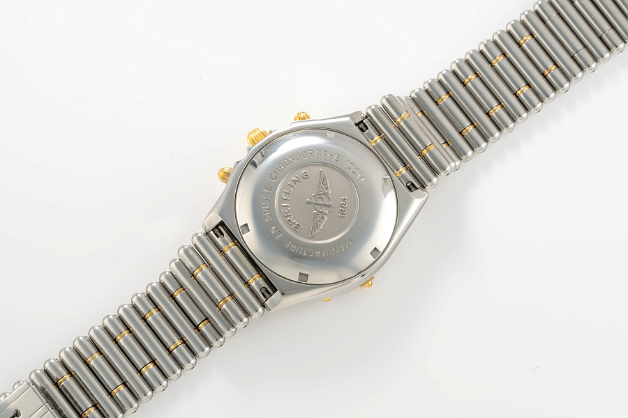 Chronomat Burgundy in Stainless Steel and 18k Yellow Gold