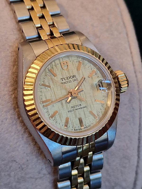 Princess Date Steel & Gold Rolex Case Never Polished