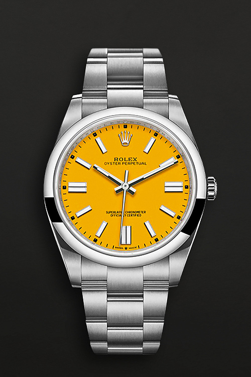 Oyster Perpetual 124300 41mm Yellow Dial