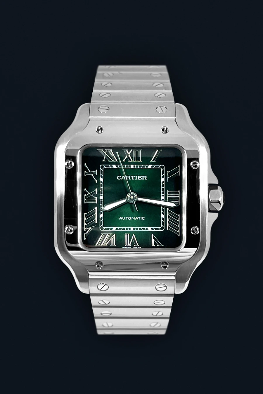 Santos de Cartier Steel Medium Model