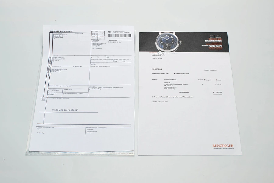 Subscription "Blue Joy" Piece Unique