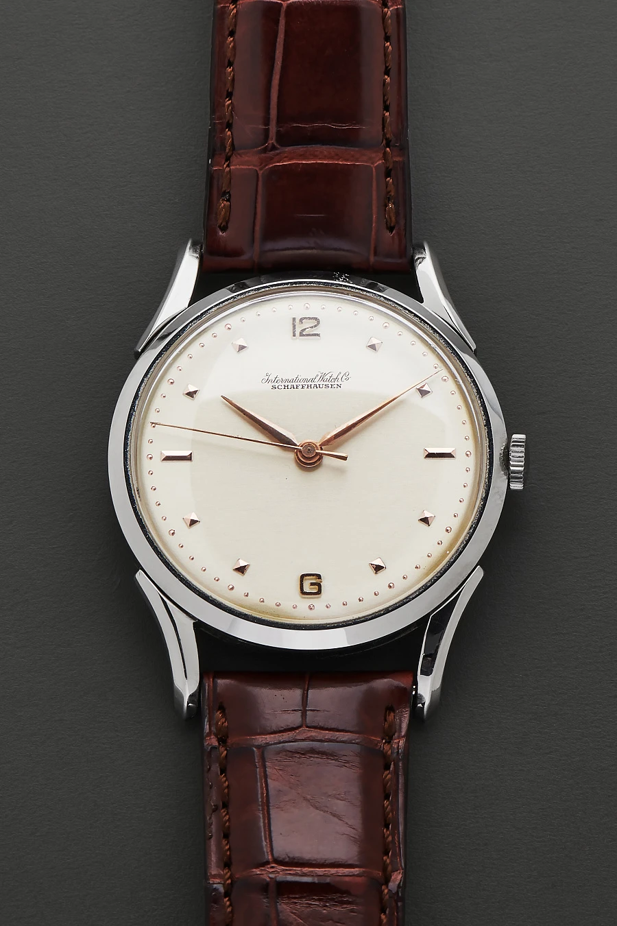 1940s Stainless Steel Fancy Lugs Dress Watch with Cal. 89