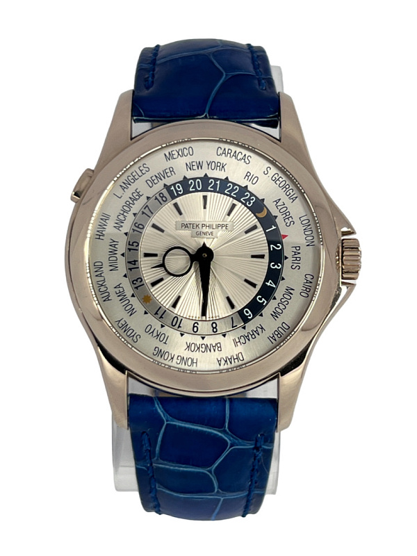 World Time 5130 White Gold