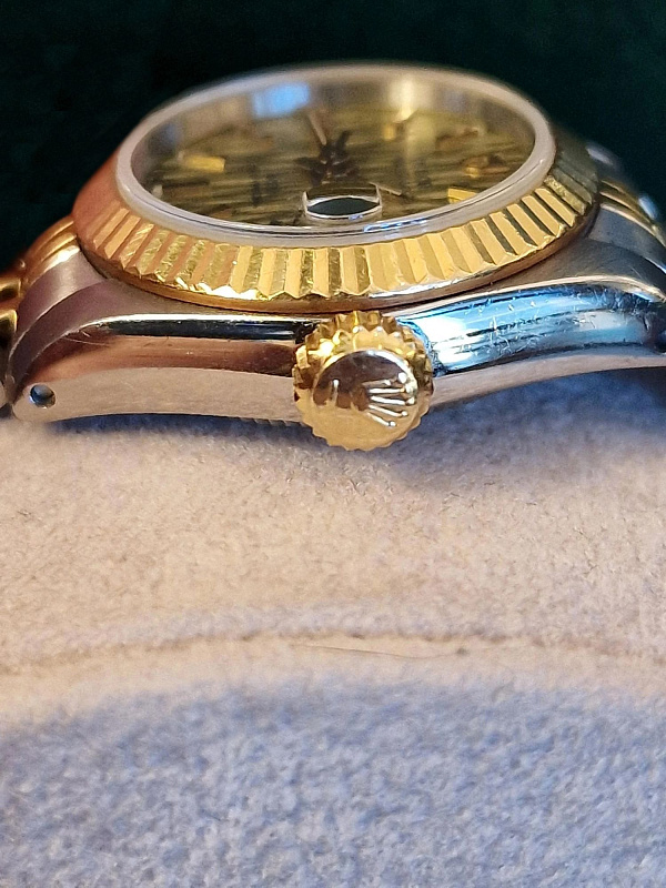 Princess Date Steel & Gold Rolex Case Never Polished