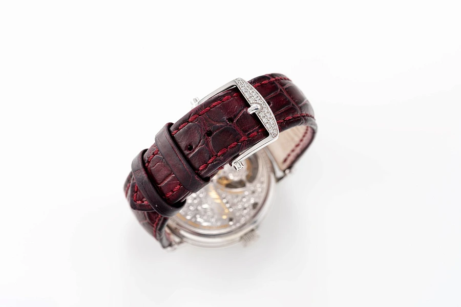 Tourbillon Mother of Pearl Dial Ref. 3358 in 18k White Gold with Diamonds