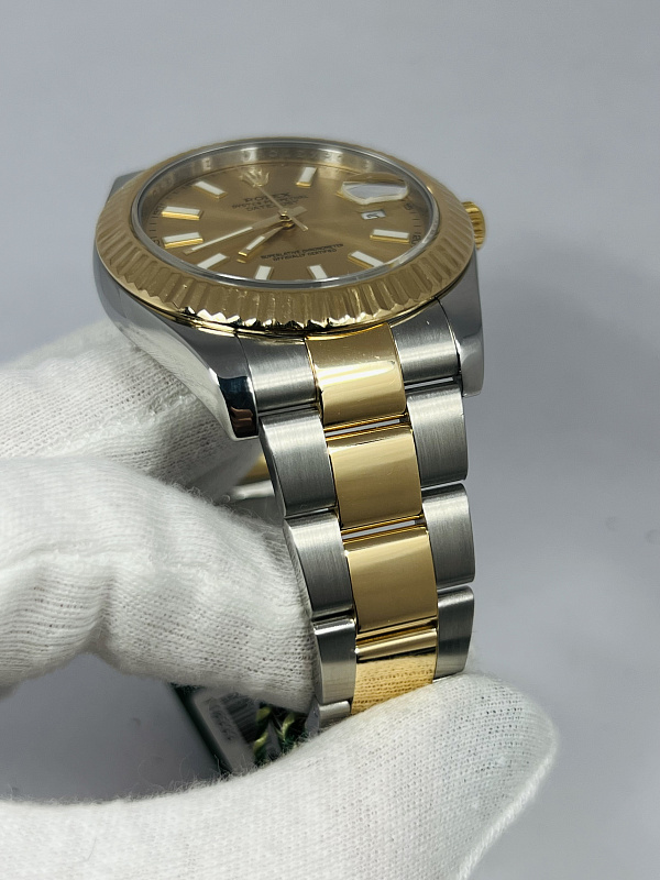 Datejust 41mm 116333 ‘Yellow Rolesor’ Sunburst Dial