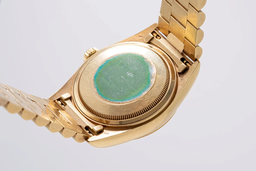 Day-Date Tapestry Dial Ref. 18038 in 18k Yellow Gold