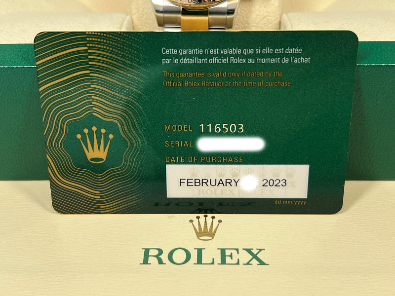 Daytona 116503 Yellow Rolesor Diamond Indexes