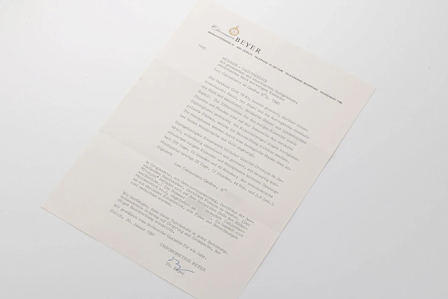 Historically Important Piece Unique Creations Les Cabinotiers de Genève Calendar