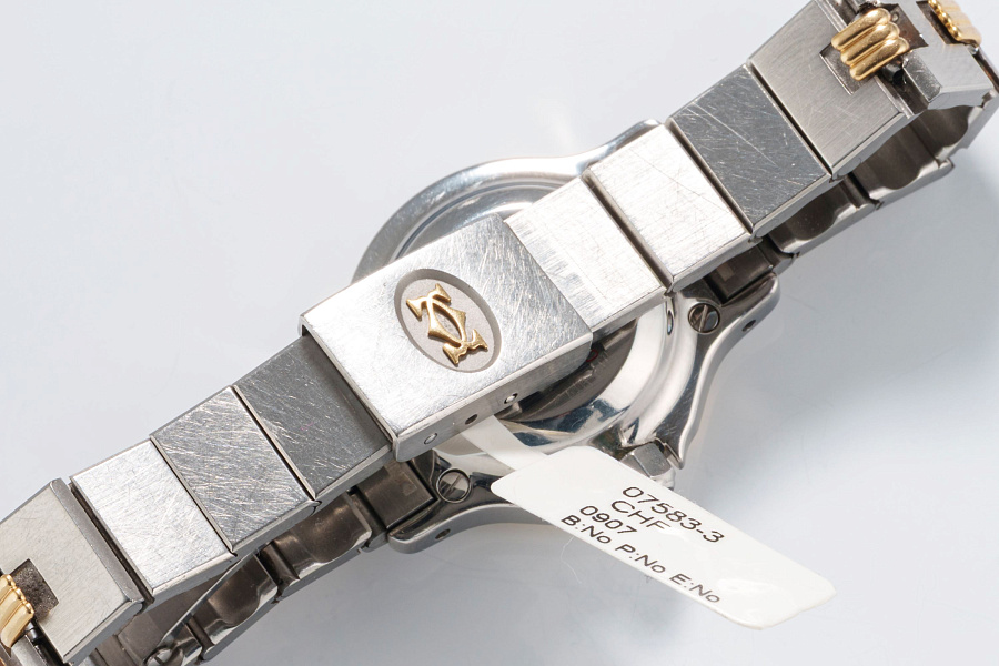 Santos Octagon Ref. 0907 in Stainless Steel and 18k Yellow Gold