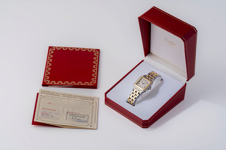 Panthère Quartz Ref. 8395 in Stainless Steel and 18k Yellow Gold