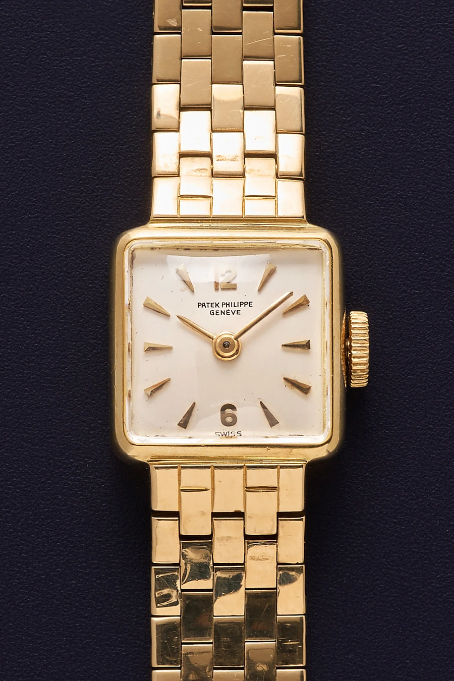 Vintage Square Ladies Watch Yellow Gold