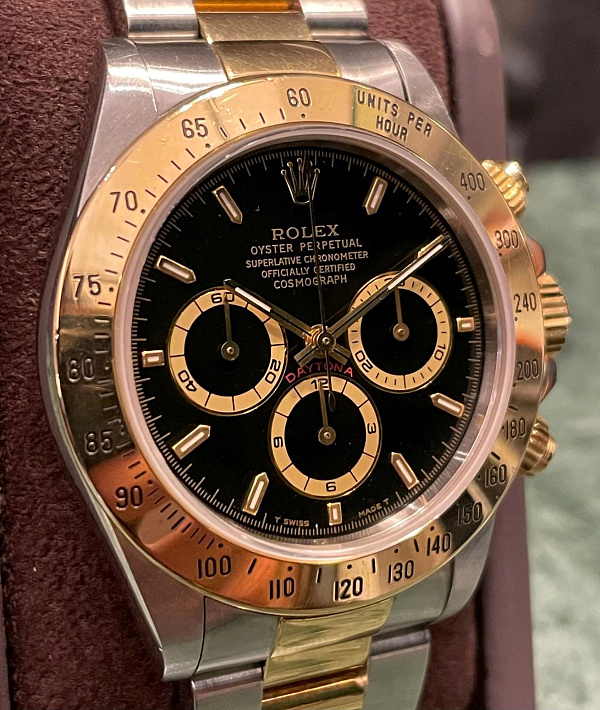 Cosmograph Daytona 16523 Steel & Gold Never Polished