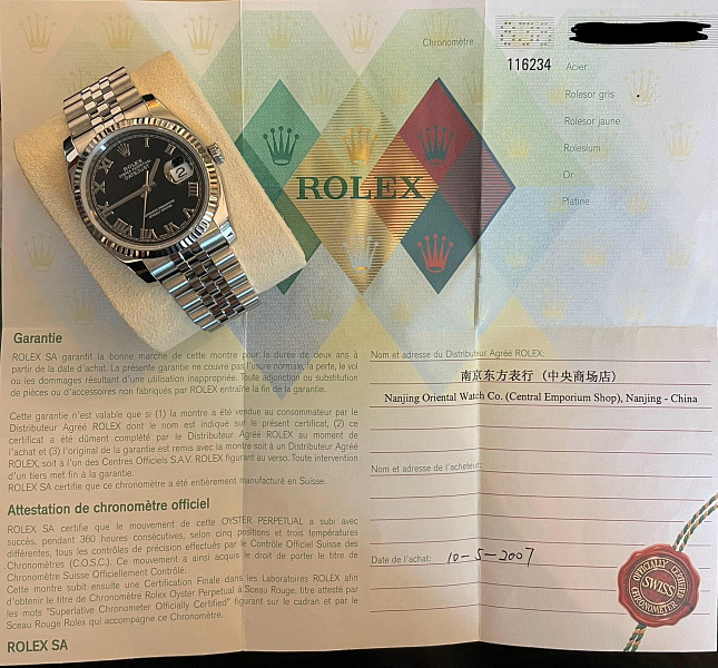 Datejust 36mm 116234 ‘Rolesor Gris’