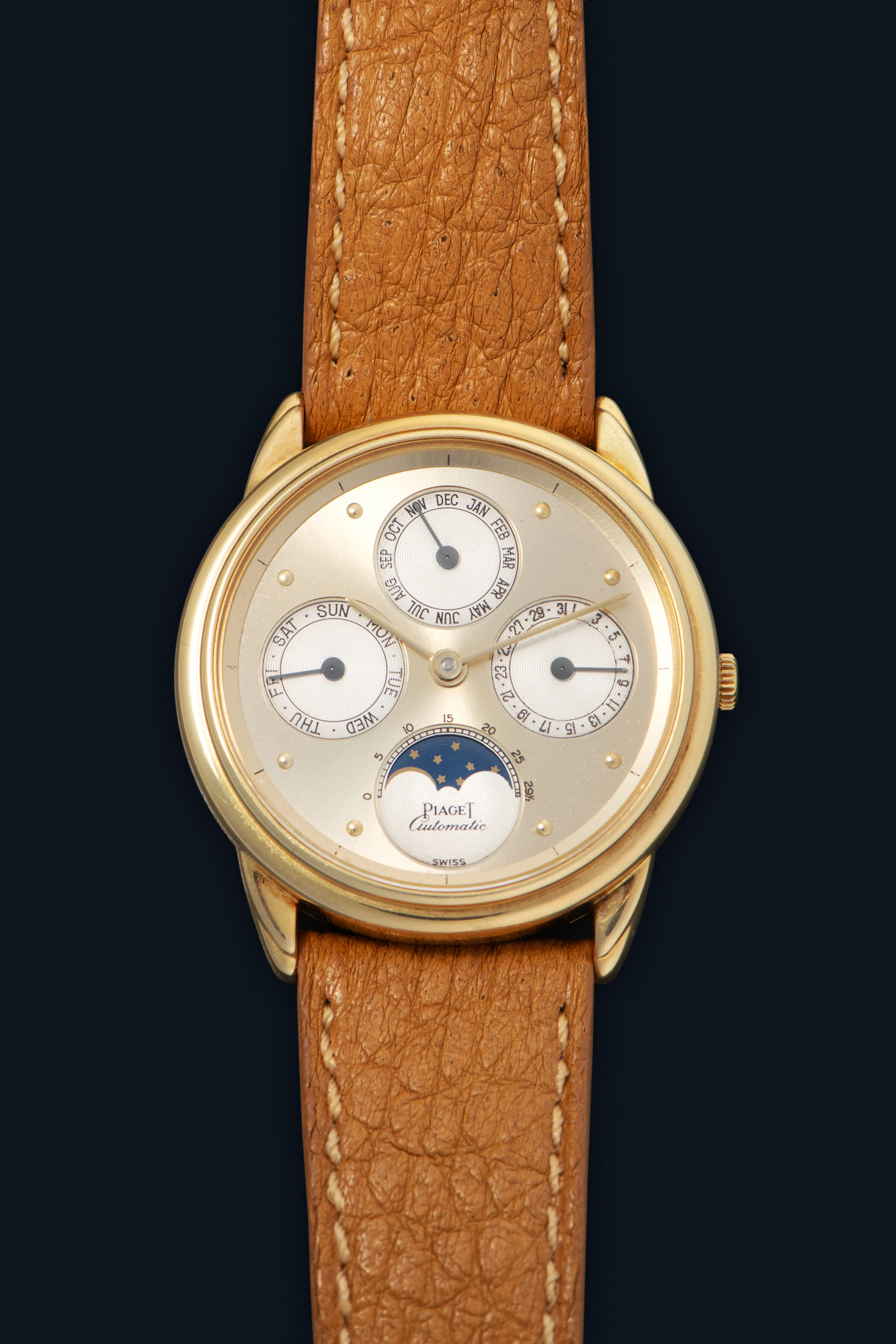 Automatic Triple Calendar Ref. 15958 in 18k Yellow Gold