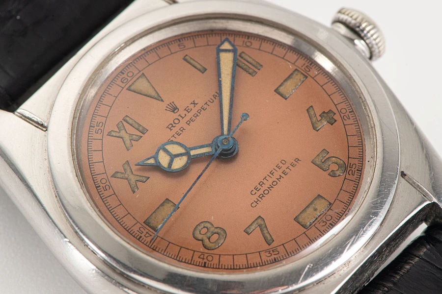 Bubbleback Ref. 2940 Tropical Salmon Radium Dial