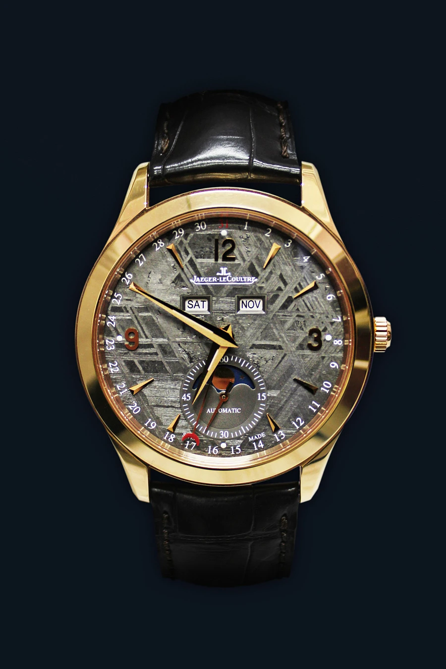 Master Control Calendar Rose Gold Meteorite Dial