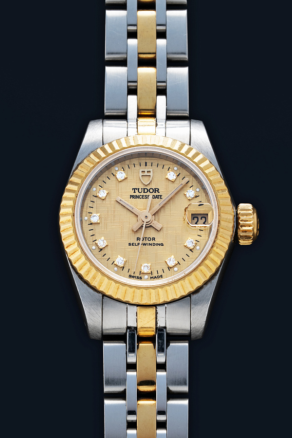 Princess Date Ref. 92513 in Stainless Steel and 18k Yellow Gold
