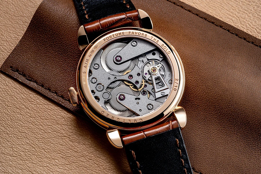 OPH 786 Vélos Rose Gold Tobacco Guilloche Limited Edition