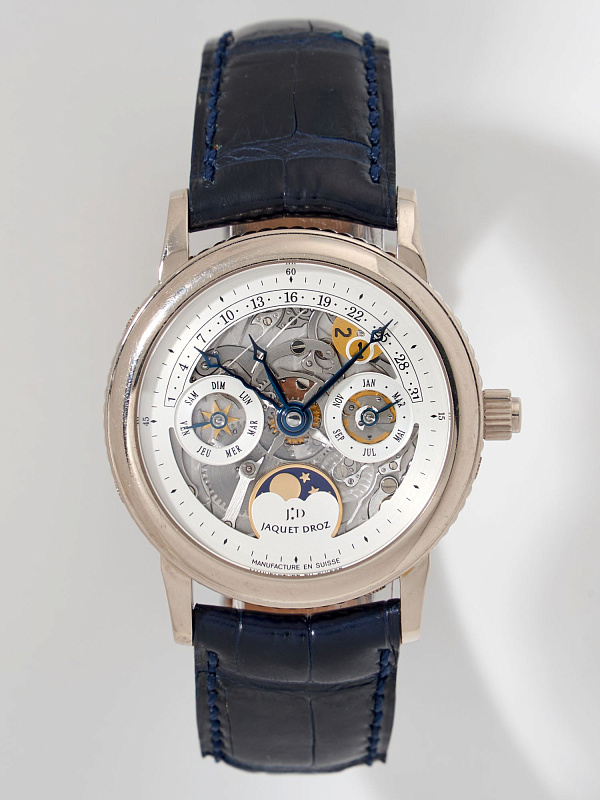 Skeleton Automatic Perpetual Calendar Retrograde Date Moon Phase Limited Edition
