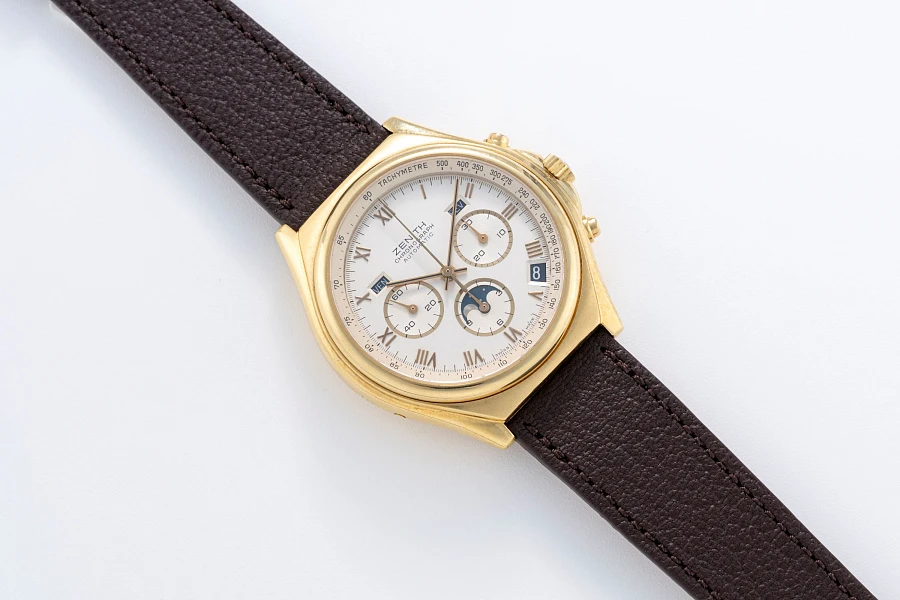 El Primero Calendar Ref. 30.0160.418 in 18k Yellow Gold
