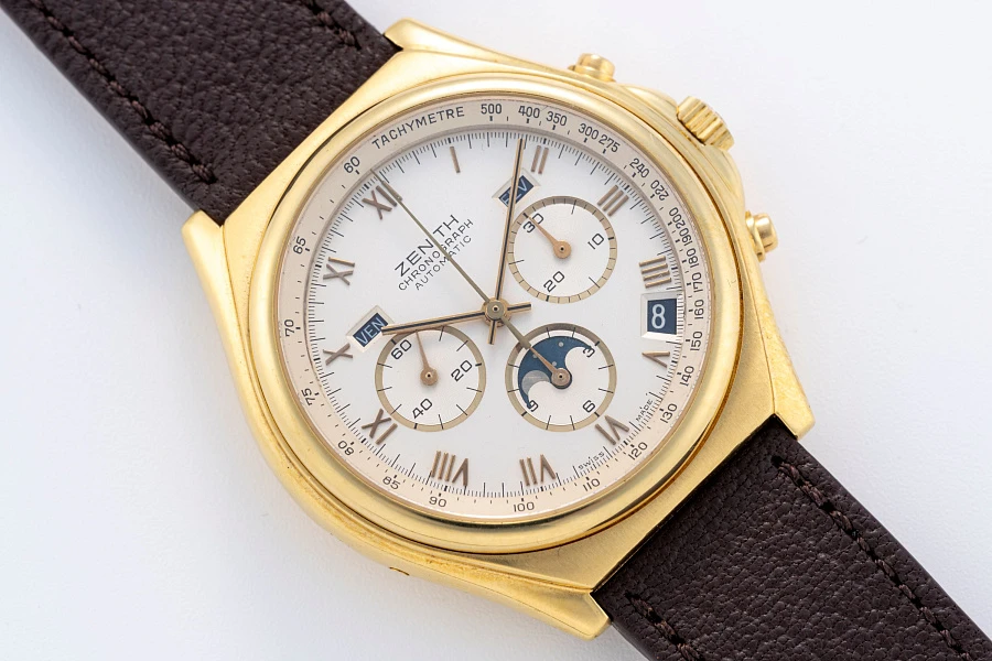 El Primero Calendar Ref. 30.0160.418 in 18k Yellow Gold