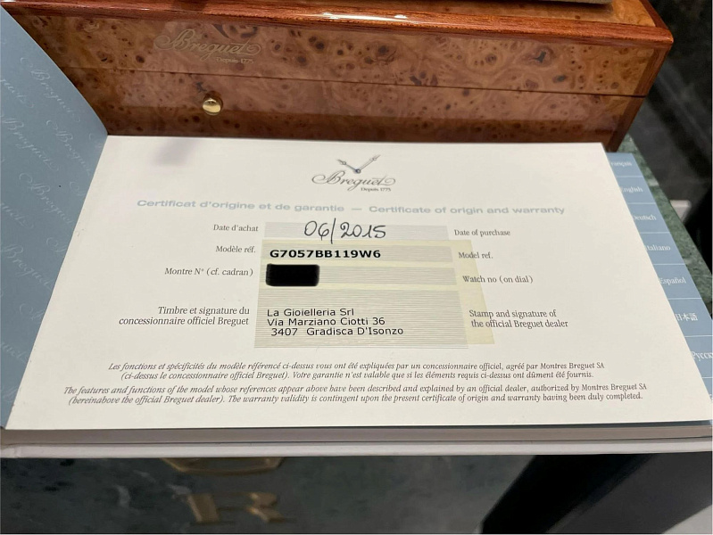 Tradition 7057 Manual Wind White Gold