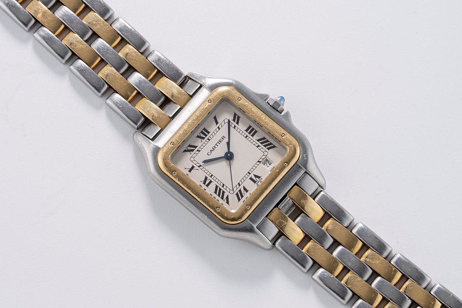 Panthère Ref. 1100 in Stainless Steel and 18k Yellow Gold