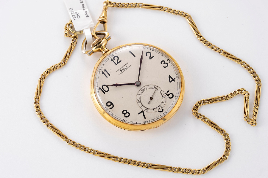 Paul Ditisheim 18K Gelbgold mit Kette