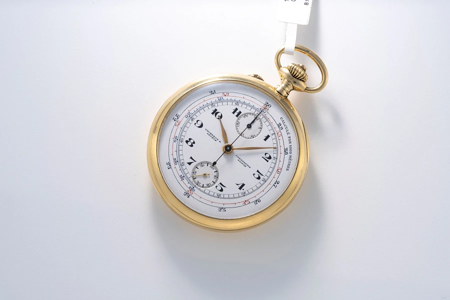 Chronograph Pocket Watch in 18k Yellow Gold