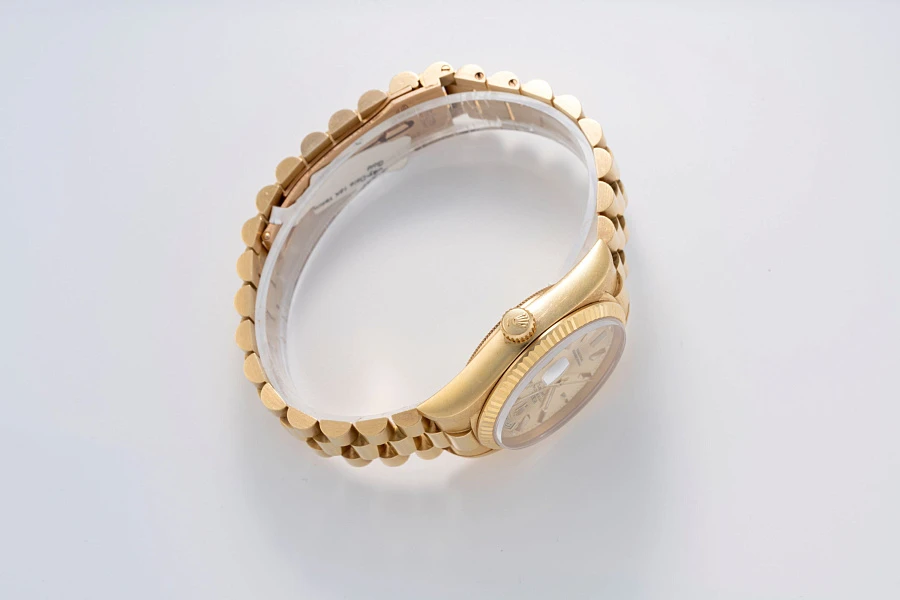 Day-Date Tapestry Dial Ref. 18038 in 18k Yellow Gold