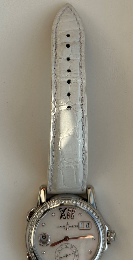 Dual Time Manufacture Ladies in Stainless steel with Diamonds