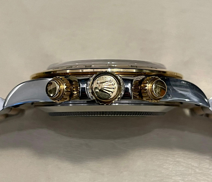 Cosmograph Daytona 16523 Steel & Gold Never Polished