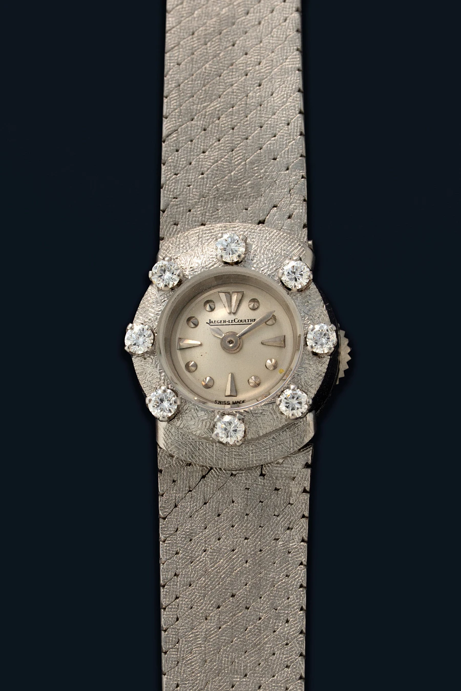 Miniature Jewelry Watch in 18k White Gold