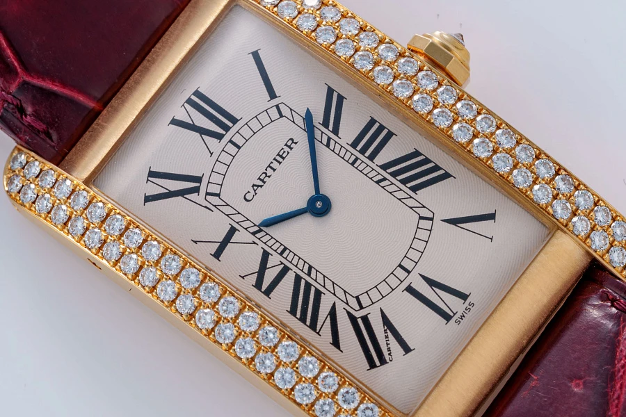 Tank Américaine Ref. 1735 in 18k Rose Gold with Diamonds