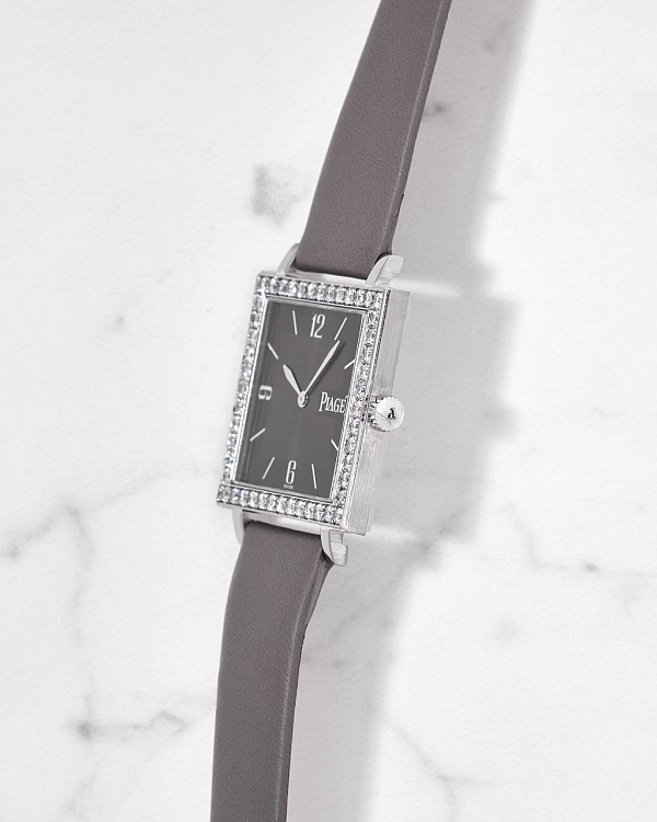 Altiplano Square White Gold & Diamonds Manual Wind